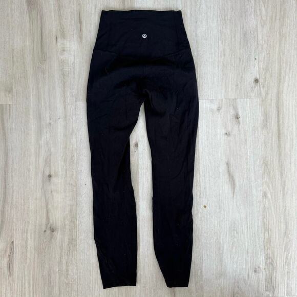 Lululemon Unlimit High Rise Tight 25" Keyhole Detail Black Leggings W5CPZS Sz 2 - Picture 5 of 6